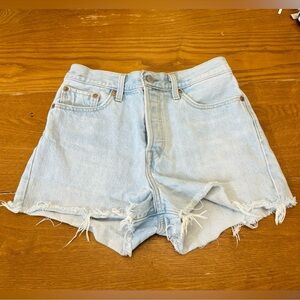 Levi’s Light Blue Denim Women Shorts